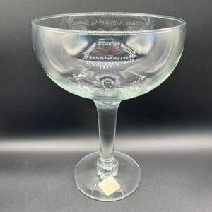 Crisa Oversized‎ Margarita Glass 10.5" Clear Glass Centerpiece Mexico 2136 As Is